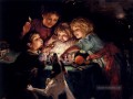 Snapdragon idyllische Kinder Arthur John Elsley Impressionismus
